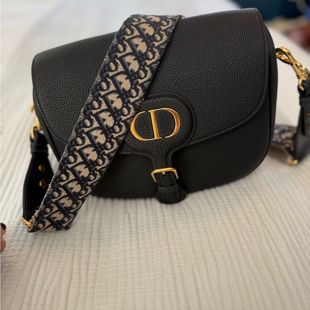 Dior large grained Bobby with matching wallet